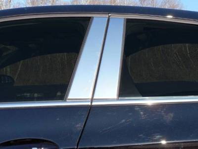 Quality Automotive Accessories - QAA PP57800 4Pc Stainless Steel Pillar Trim for 2017-2019 Chevrolet Cruze