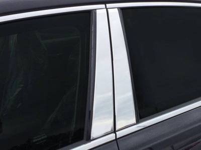 Quality Automotive Accessories - QAA PP17845 4Pc Stainless Steel Pillar Trim for 2017-2020 Kia Cadenza