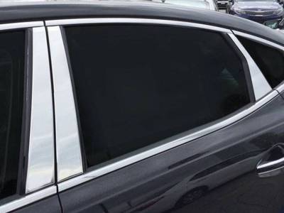 Quality Automotive Accessories - QAA PP17846 6Pc Stainless Steel Pillar Trim for 2017-2020 Kia Cadenza