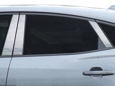 Quality Automotive Accessories - QAA PP18091 6Pc Stainless Steel Pillar Trim for 2018-2024 Jaguar E-Pace