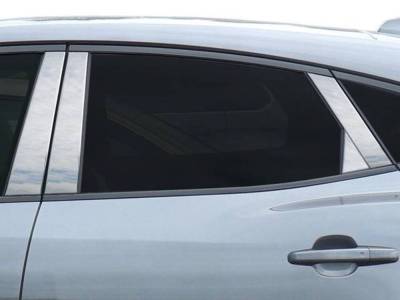 Quality Automotive Accessories - QAA PP18092 8Pc Stainless Steel Pillar Trim for 2018-2024 Jaguar E-Pace