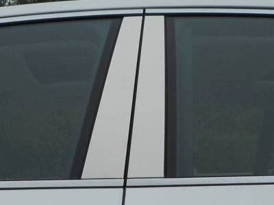 Quality Automotive Accessories - QAA PP18100 4Pc Stainless Steel Pillar Trim for 18-25 Lexus LS500