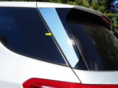 Quality Automotive Accessories - QAA RW57260 2Pc Stainless Steel Rear Window Set for 2017-2025 Cadillac XT5
