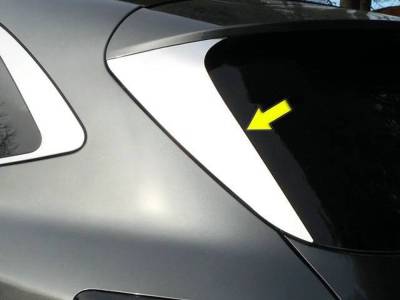 Quality Automotive Accessories - QAA RW60330 2Pc Stainless Steel Rear Window Set for 2020-2025 Ford Explorer
