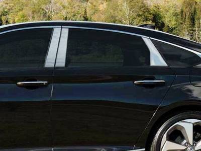 Quality Automotive Accessories - QAA PP18282 6Pc Stainless Steel Pillar Trim for 2018-2022 Honda Accord