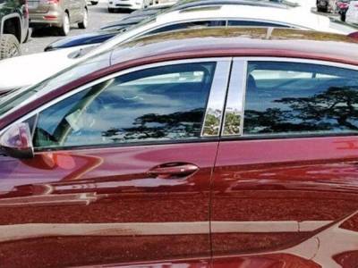 Quality Automotive Accessories - QAA PP58575 4Pc Stainless Steel Pillar Trim for 2018-2020 Buick Regal