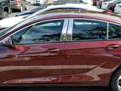 Quality Automotive Accessories - QAA PP58576 6Pc Stainless Steel Pillar Trim for 2018-2020 Buick Regal