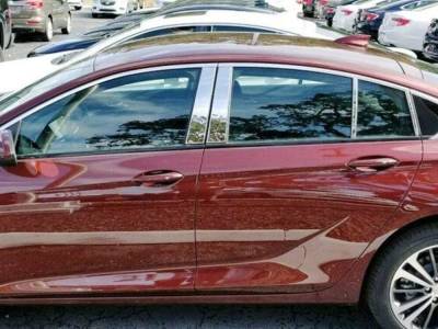 Quality Automotive Accessories - QAA PP58577 8Pc Stainless Steel Pillar Trim for 2018-2020 Buick Regal