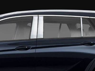 Quality Automotive Accessories - QAA PP58578 6Pc Stainless Steel Pillar Trim for 2018-2020 Buick Regal