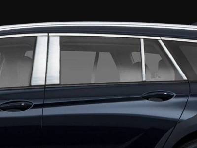 Quality Automotive Accessories - QAA PP58579 8Pc Stainless Steel Pillar Trim for 2018-2020 Buick Regal
