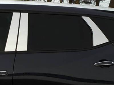 Quality Automotive Accessories - QAA PP59141 6Pc Stainless Steel Pillar Trim for 2019-2025 Chevrolet Blazer