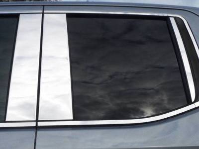 Quality Automotive Accessories - QAA PP59175 6Pc Stainless Steel Pillar Trim for 2019-2025 Chevrolet Silverado