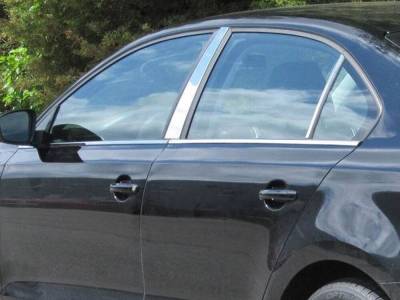 Quality Automotive Accessories - QAA WS10135 8Pc Stainless Steel Window Sill Trim for 2010-2015 Toyota Prius