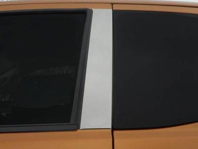 Quality Automotive Accessories - QAA PP59348 2Pc Stainless Steel Pillar Trim for 2019-2023 Ford Ranger