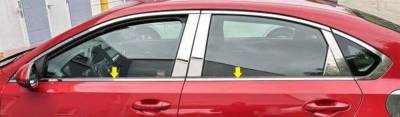 Quality Automotive Accessories - QAA WS19180 6Pc Stainless Steel Window Sill Trim for 2019-2025 Toyota Rav4