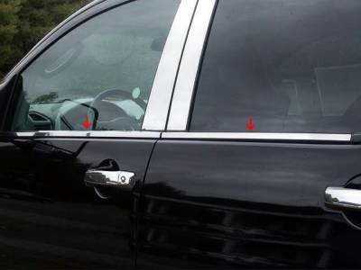 Quality Automotive Accessories - QAA WS24515 2Pc Stainless Steel Window Sill Trim for 2004-2015 Nissan Titan