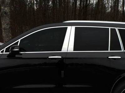 Quality Automotive Accessories - QAA PP60215 14Pc Stainless Steel Pillar Trim for 2020-2025 Cadillac XT6
