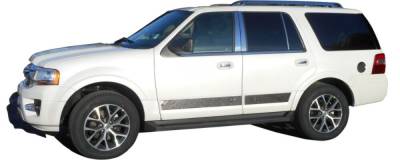 Quality Automotive Accessories - QAA WS55302 4Pc Stainless Steel Window Sill Trim for 2015-2020 Ford F150