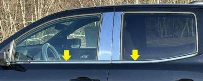 Quality Automotive Accessories - QAA WS61316 4Pc Stainless Steel Window Sill Trim for Ford F150 Crew Cab