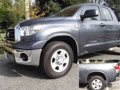 Quality Automotive Accessories - QAA WS72145 4Pc Stainless Steel Window Sill Trim for 2022-2025 Toyota Tundra