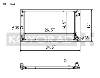 Koyorad - Koyorad KH013624 Racing All Aluminum Radiator