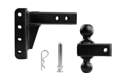 BulletProof Hitches - BulletProof LD204 2.0" Light Duty 4" Drop/Rise Hitch