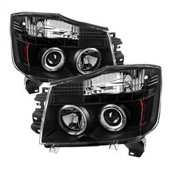 Spyder Auto - Spyder Auto 5011572 Black/Clear LED Halo Projector Headlights
