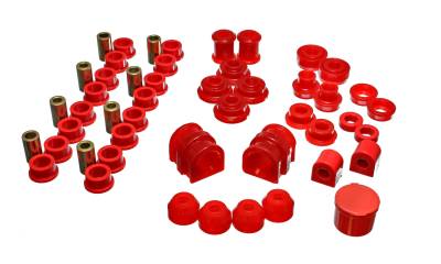 Energy Suspension - Energy Suspension 18.18101R Hyper-Flex Master Bushing Kit Red
