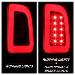 Spyder Auto - Spyder Auto 5084736 LED Light Bar Taillights Red for 08-16 Ford Super Duty