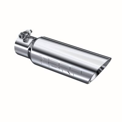 MBRP Exhaust - MBRP Exhaust T5106 T304 SS 2.5" Inlet Dual Wall Angle Cut 3.5" Outlet Tip