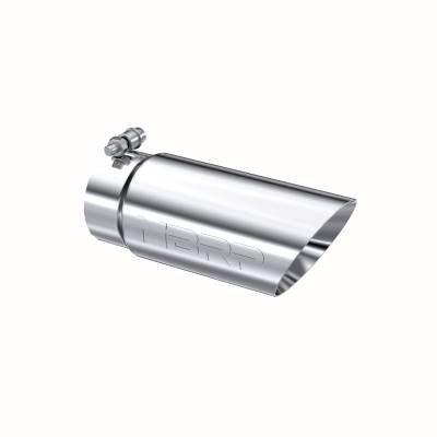 MBRP Exhaust - MBRP Exhaust T5110 T304 SS 3.5" Inlet Dual Wall Angle Cut 4" Outlet Tip