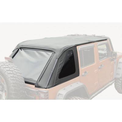 Rugged Ridge - Rugged Ridge Bowless Soft Top Assembly Black for Wrangler JK 4DR 13750.38
