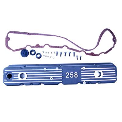 Omix - Omix 17401.15 Aluminum Valve Cover Black 258