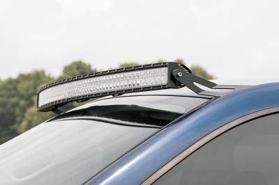 Rough Country Suspension Systems - Rough Country 70538 Upper Windshield 54" Curved Light Bar Mounts for 02-08 RAM