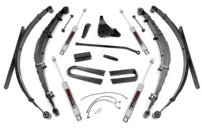 Rough Country Suspension Systems - Rough Country 488.20 8" Suspension Lift Kit for 99-04 F250/F350 SD V10/Dsl 4WD
