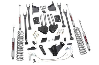 Rough Country Suspension Systems - Rough Country 565.20 6" 4-Link Lift Kit for 11-14 F250 Super Duty Diesel 4WD