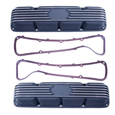 Omix - Omix 17401.13 Black Aluminum Valve Cover for Jeep CJ/Cherokee