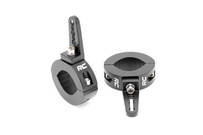 Rough Country Suspension Systems - Rough Country 70171 Universal LED Light Mount Clamp Black for 1.625"-2" Tube