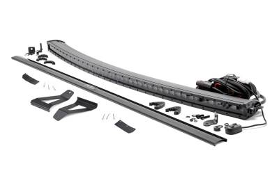 Rough Country Suspension Systems - Rough Country 70075 Windshield Mount 50" LED Light Bar Kit for 84-01 Cherokee XJ