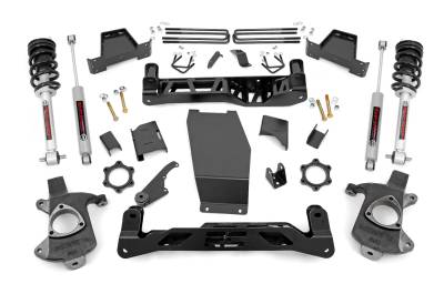 Rough Country Suspension Systems - Rough Country 22632 6" Suspension Lift Kit for 14-18 Silverado/Sierra 1500 4WD