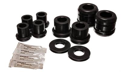 Energy Suspension - Energy Suspension 11.3107G Control Arm Bushing Set Front Polyurethane Black