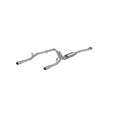 MBRP Exhaust - MBRP Exhaust S5016409 T409 2.5" Cat-Back Dual Exit 03-06 Silverado/Sierra 1500HD