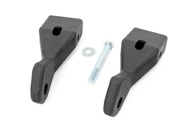 Rough Country Suspension Systems - Rough Country RS148 Front Tow Hook Brackets Black 07-13 Silverado/Sierra 1500