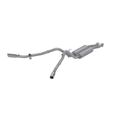 MBRP Exhaust - MBRP Exhaust S5008409 T409 2.5" Cat-Back Dual Side Exit 01-06 Silv/Sierra 1500HD