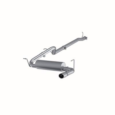 MBRP Exhaust - MBRP Exhaust S5526AL AL 2.5" CatBack Single Rear Exit for 12-18 Wrangler/Rubicon