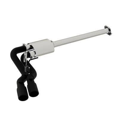 MBRP Exhaust - MBRP S5260BLK Blk 3" Cat-Back Dual Out letOne Side Race w/Muffler 15-20 F150