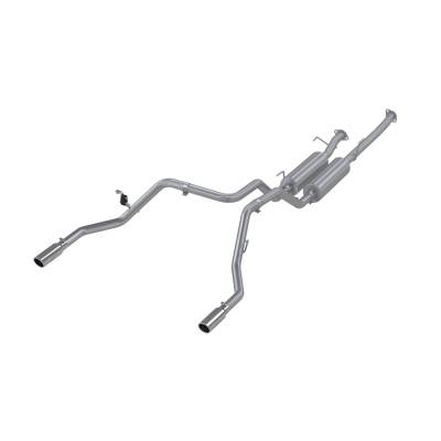 MBRP Exhaust - MBRP Exhaust S5312409 T409 2.5" Cat-Back Dual Split Rear Exit for 09-21 Tundra