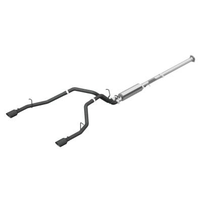 MBRP Exhaust - MBRP S5152BLK Blk 3" Cat-Back 2.5" Dual Split Exit w/Muffler for 19-26 RAM 1500