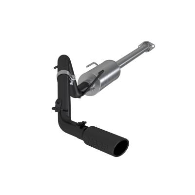 MBRP Exhaust - MBRP Exhaust S5326BLK Black 2.5" Cat-Back Single Exit Exhaust for 05-15 Tacoma