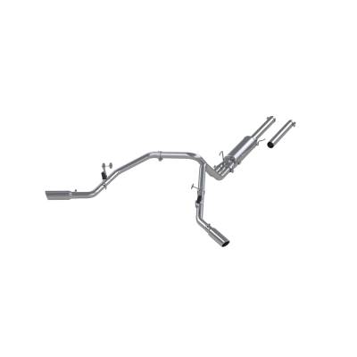 MBRP Exhaust - MBRP Exhaust S5114AL AL 3" Cat-Back 2.5" Dual Split Side Exit for 04-05 RAM 1500